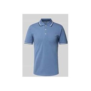 Poloshirt mit Label-Stitching