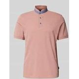 Regular Fit Poloshirt mit Stehkragen