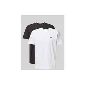 T-Shirt mit Label-Print im 2er-Pack