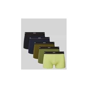 Boxershorts mit elastischem Label-Bund im 5er-Pack