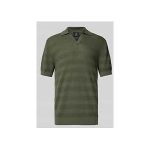 Regular Fit Poloshirt mit V-Ausschnitt Modell 'Polo V Heritage'