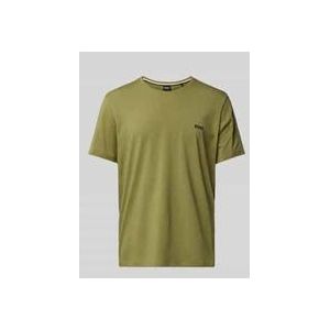 T-Shirt mit Label-Stitching