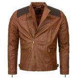 Rock Creek Lederjacke Biker-Style Regular Fit