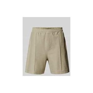 Shorts mit elastischem Bund und Gesäßtasche