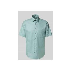 Modern Fit Kurzarmhemd mit Knopfleiste
