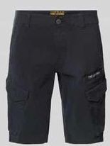 Slim Fit Cargoshorts mit Label-Print Modell 'NORDROP'