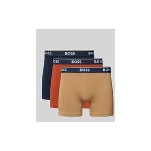 Boxershorts mit elastischem Label-Bund Modell 'Power' im 3er-Pack