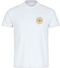 multifanshop Herren T-Shirt - Deutschland - Adler Retro Gold - Druck gold metallic - Männer