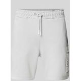 Regular Fit Sweatshorts mit Label-Print