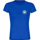 multifanshop Damen T-Shirt - Deutschland - Adler Retro - Druck weiß - Frauen