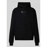 Hoodie mit Label-Stitching