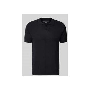 Regular Fit Poloshirt mit V-Ausschnitt