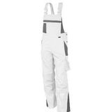 QUALITEX HIGH QUALITY WORKWEAR Latzhose PRO weiß/grau Herren: 102