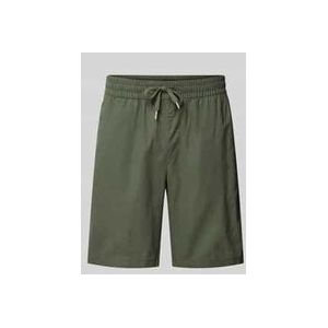 Regular Fit Bermudas aus Leinen-Baumwoll-Mix Modell 'barton'