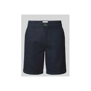 Chino-Shorts aus Leinen-Mix