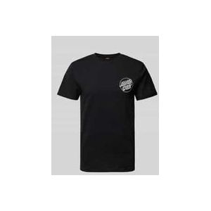 T-Shirt mit Label-Print