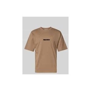 T-Shirt mit Label-Print