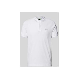 Poloshirt mit Label-Print Modell 'Paule'