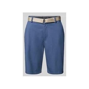 Regular Fit Bermudas mit Gürtel