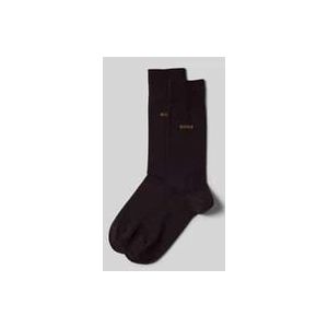 Socken mit Label-Print im 2er-Pack