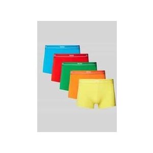 Boxershorts mit elastischem Label-Bund im 5er-Pack