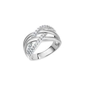 Zeeme Silber Ring Silber 925 rhodiniert mit Zirkonia weiß