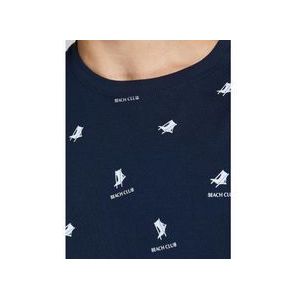Jack & Jones Shirt T-Shirt POSITANO TEE CREW NECK mit Allover-Print