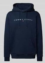 Hoodie mit Label-Stitching