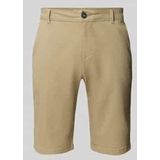 Slim Fit Chinoshorts aus Baumwoll-Mix