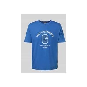 T-Shirt mit Label-Print