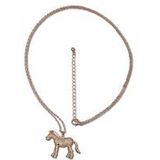 Steuer Modeschmuck Anhänger mit Kette Zebraanhänger an Kette