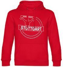 multifanshop Kapuzen Sweatshirt - Stuttgart - Meine Fankurve - Druck weiß - Hoodie