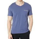 Emporio Armani Shirt Basic-T-Shirts mit V-Ausschnitt und Logo-Print in Regular Fit