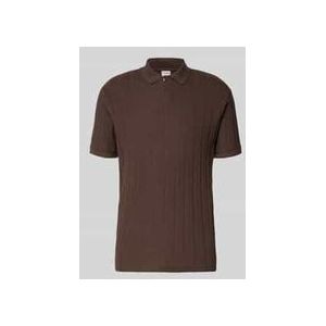 Slim Fit Poloshirt mit Strukturmuster Modell 'JADEN'