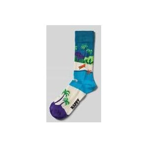Socken mit Motiv-Stitching Modell 'Peace'