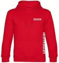 multifanshop Kapuzen Sweatshirt - Heidenheim - Brust & Seite - Druck weiß - Hoodie