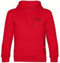 multifanshop Kapuzen Sweatshirt - St. Pauli - Brust & Seite - Druck braun - Hoodie