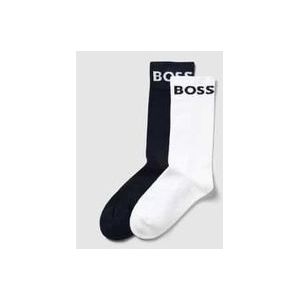 Socken mit Label-Print im 2er-Pack