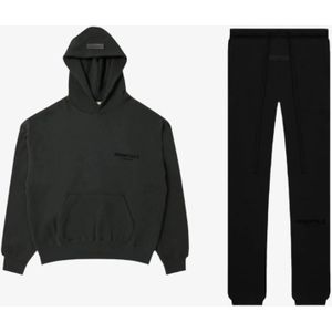 Fear of God Essentials Pullover Chest Logo - Unisex - Stretch Limo/Zwart - Full Set - EUXS