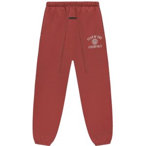 Fear of God Essentials FW24 Fleece Sweatpants - Unisex - Crimson - EUXS