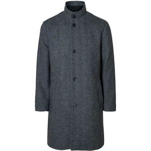 SELECTED HOMME - RAINAR - Wollen Jas - Regular Fit - Krijtstreep