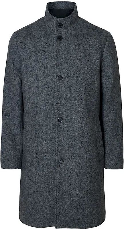 SELECTED HOMME - RAINAR - Wollen Jas - Regular Fit - Krijtstreep