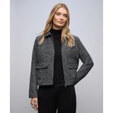 Street One Dames Gevlekt jack in Zwart, in size: 38