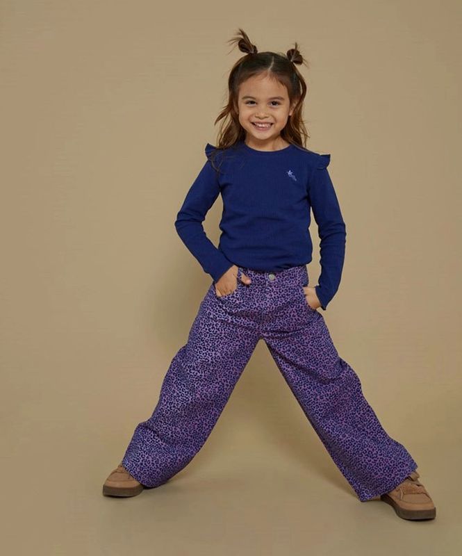 Jubel meisjes longsleeve - Indigo