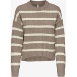 Only Onlkatia ls cable o-neck pullover cc knt dessin