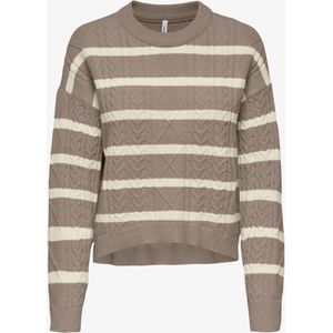 Only Onlkatia ls cable o-neck pullover cc knt dessin