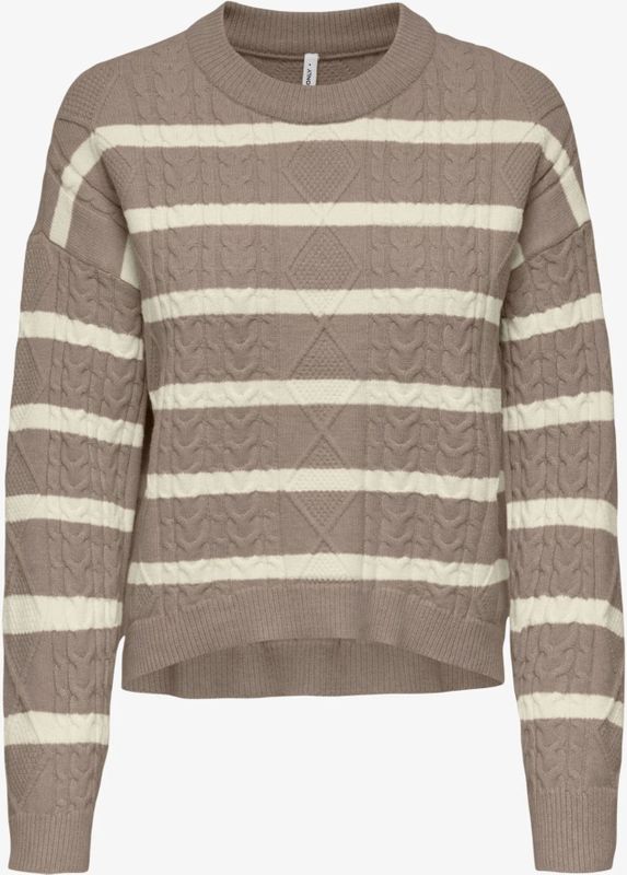 Only Onlkatia ls cable o-neck pullover cc knt dessin