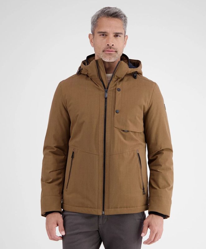 Lerros - Outdoorjack - Sepia - Heren Blouson in Structuurlook