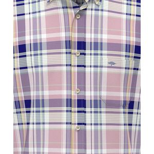 Fynch Hatton - Multicolor Check - Overhemd - Korte Mouwen
