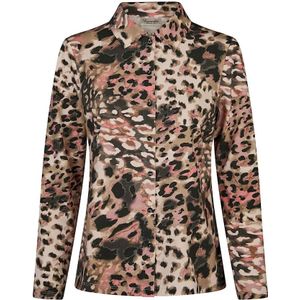 Barbara Lebek - Blouse - Bruin - Allover Print